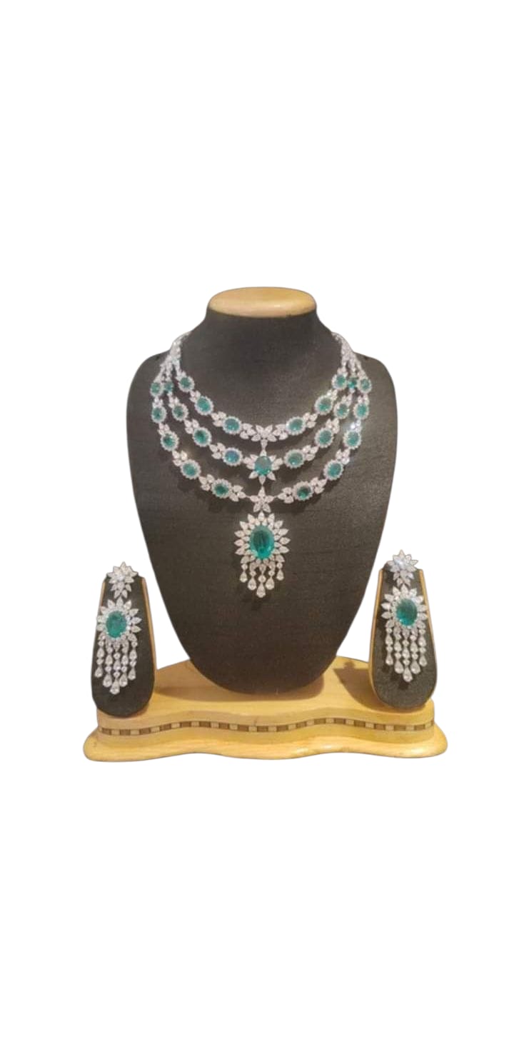 Long Haram NECKLACE With Earring
